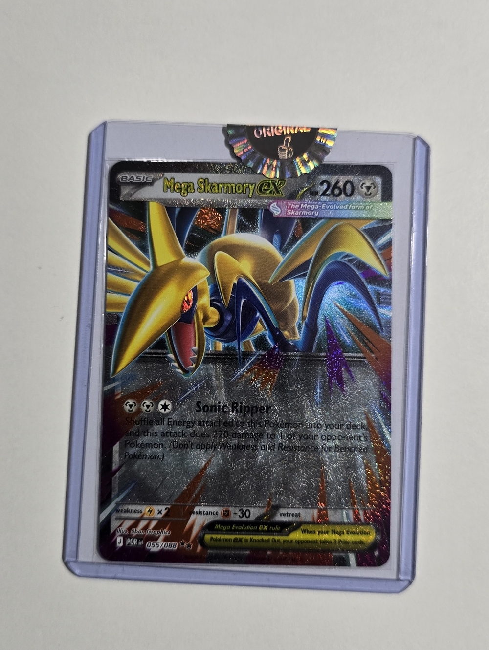 Pokemon Mega Skarmory ex 055/088 Me03: Perfect Order Holo